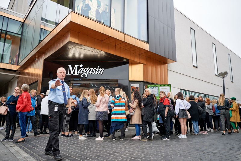 Mange mødte op, da Magasin åbnede i Aalborg - nu er det et år siden. Arkivfoto: Henrik Bo