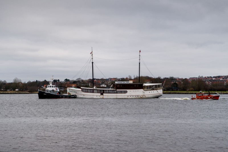 Rederiet Limfjorden sørgede for at få Prinses Juliana sikkert til Thyborøn. På lørdag går turen den anden vej - hjem til Aalborg. Foto: Nicolas Cho Meier