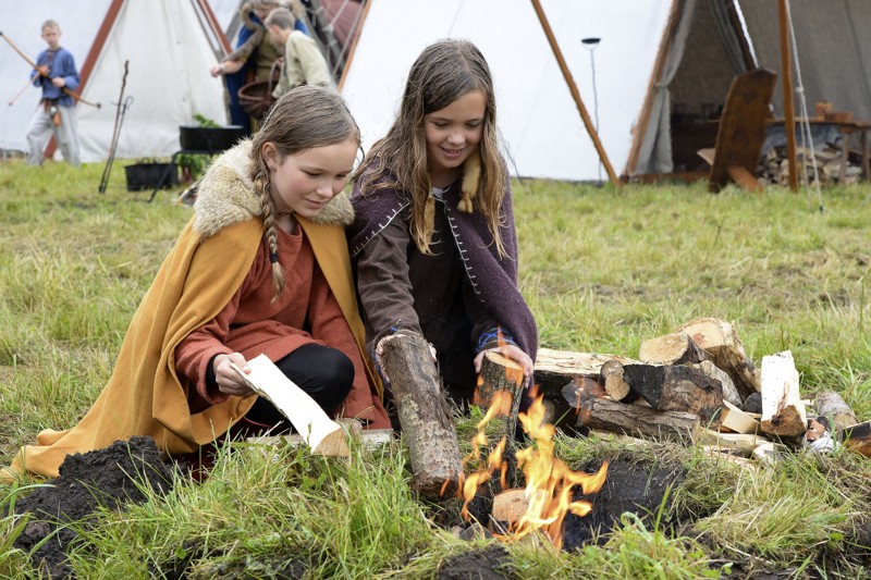 Der vil både være aktiviteter for børn og voksne til årets vikingemarked. Arkivfoto: Michael Bygballe