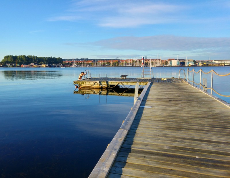 Nu får Nørresundby endelig sin badebro. Foto: Klaus Lindblad Bengtsen/Lindholm Strandparks Udvikling