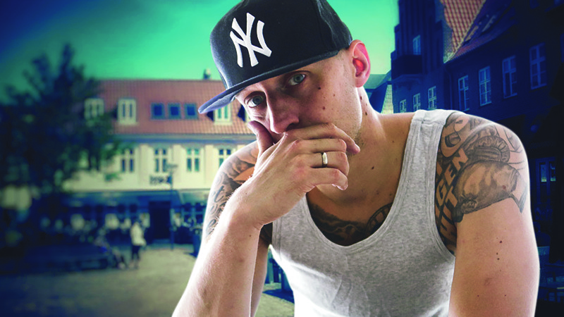Operarap med freestyle-rapperen Pede B på C.W. Obels Plads er et af de anderledes programpunkter på årets festival. Fotografik: Gitte Thrane/Aalborg Operafestival