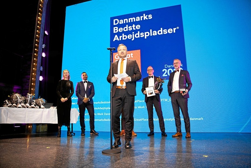 Jeg er stolt over anerkendelsen for indsatsen over for vore unge medarbejdere, sagde Søren V. Pedersen