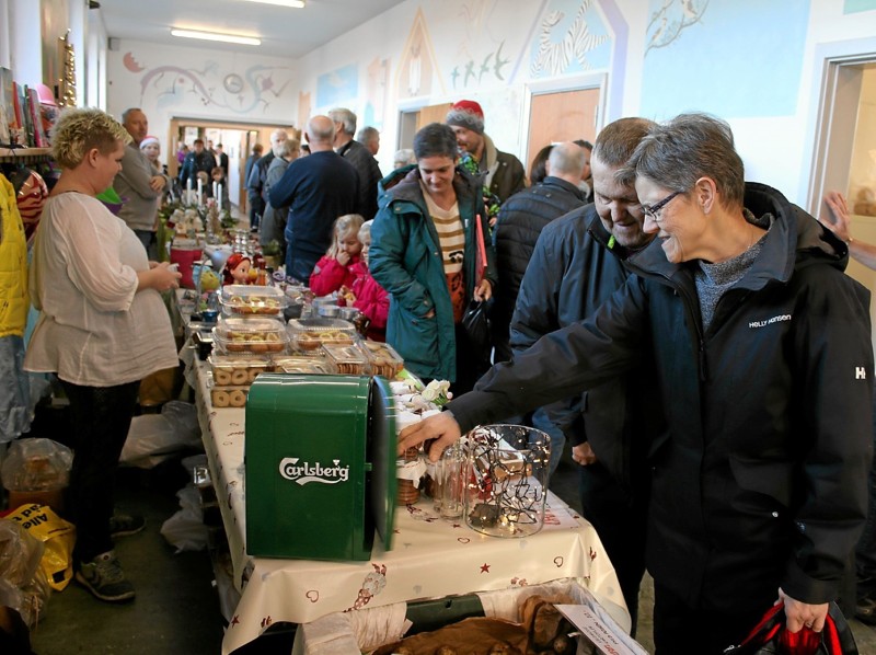 Det er 10. gang, der er julebazar i Moseby, og alle de velkendte traditioner er holdt i hævd. Arkivfoto