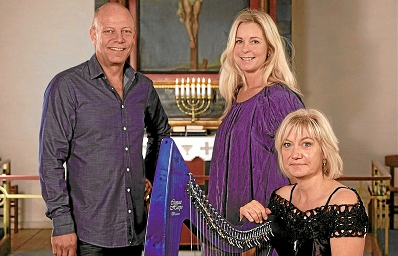 ”Den unikke trio” giver 11. december julekoncert i Hals Kirke. Foto: Hals Kirke