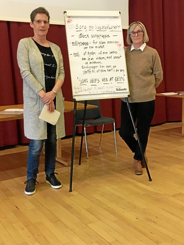 Anita Andersen og Lilli Nielsen - står i spidsen for den nye samtalegruppe, som 13. august mødes første gang i Medborgerhuset i Hobro. Privatfoto