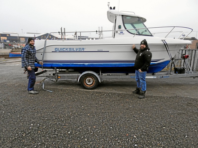 Brian og Lasse har i fællesskab købt båden.