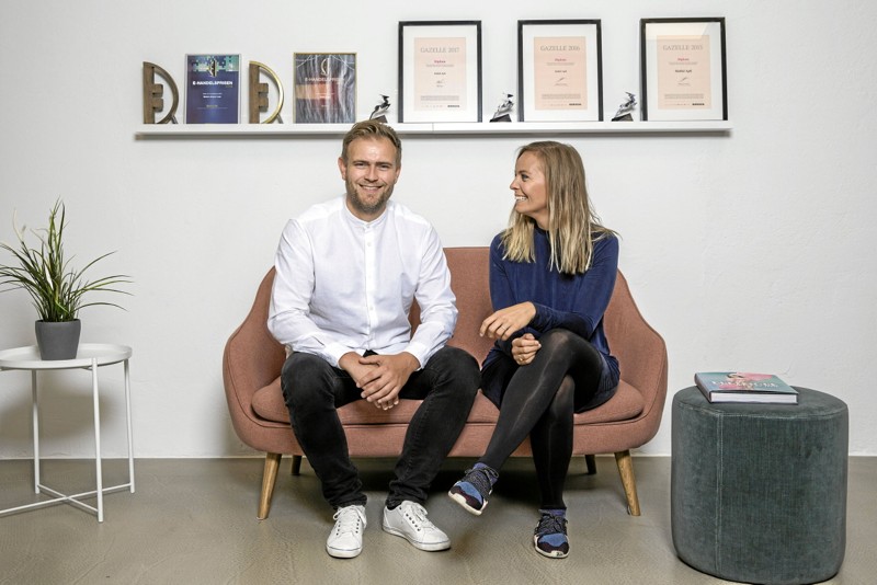 Tonny Andersen og Mathilde Mackowski har stiftet Sinful, der er den største online-shop med sexlegetøj i Skandinavien. PR-foto