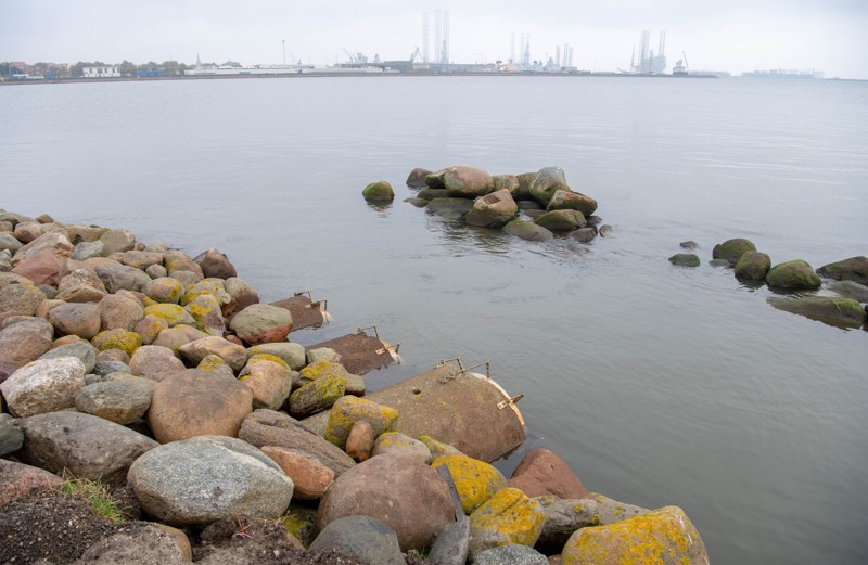 Lige ved siden af Frederikshavn Marina strækker disse kloakrør sig ud i Kattegat. Arkivfoto: Kim Dahl Hansen