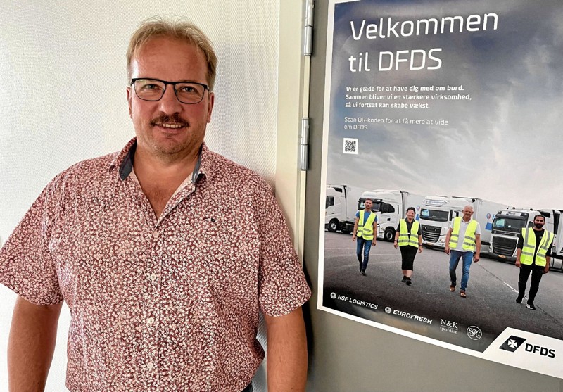 Direktør Anders Christensen byder velkommen til DFDS. Foto: Helge Søgaard