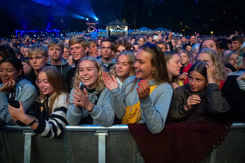 Seneste Nibe Festival var i 2019, hvor publikum her gav den gas til Nik og Jay på Store Scene. Arkivfoto: Martin Damgård