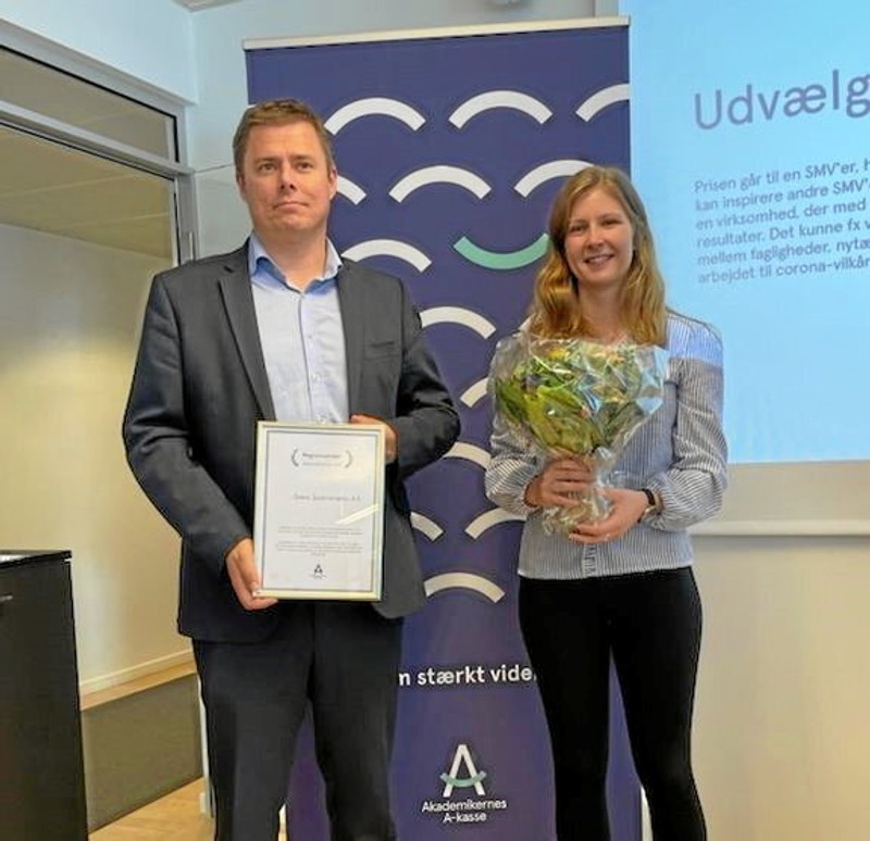 Virksomheden Green Instruments fra Brønderslev skal repræsentere Nordjylland i den landsdækkende konkurrence om at vinde Akademikerprisen 2021. Privatfoto