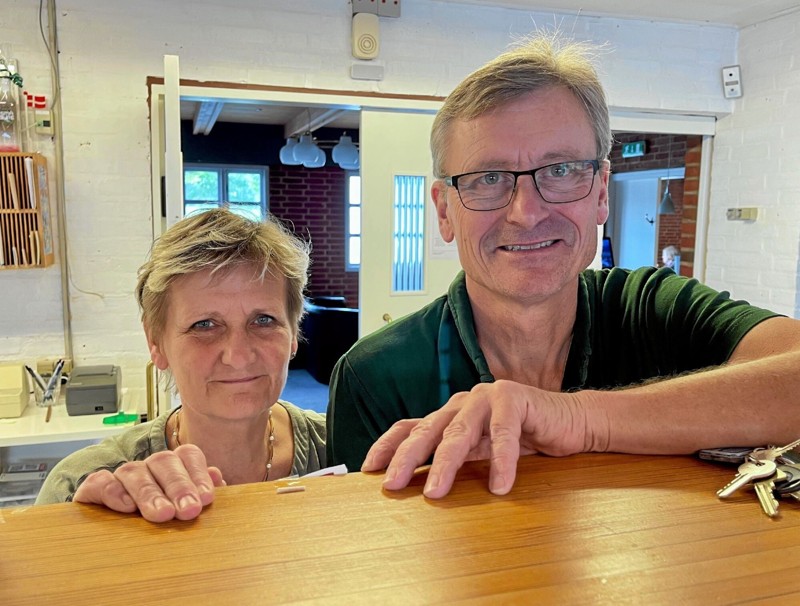 Ægteparret Lene og Kim Hjort driver Rebildhus med succes. Foto: Helge Søgaard