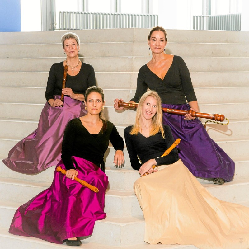 Fire solister danner tilsammen blokfløjtekvartetten "In Consort" Foto: Thomas Schjødt Nielsen
