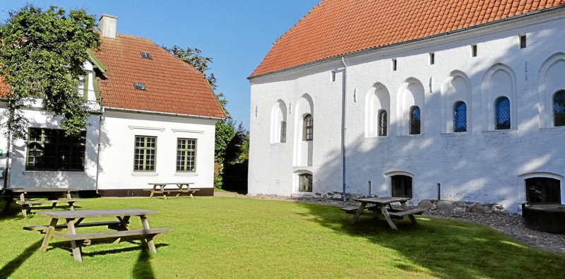Haven på Dueholm Kloster, der under Kulturmødet omdannes til en scene for museernes bedste fortællinger. Privatfoto