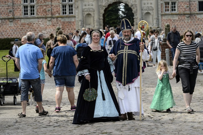 Middelalderdagene på Voergaard Slot begynder på lørdag. Foto: Peter Broen