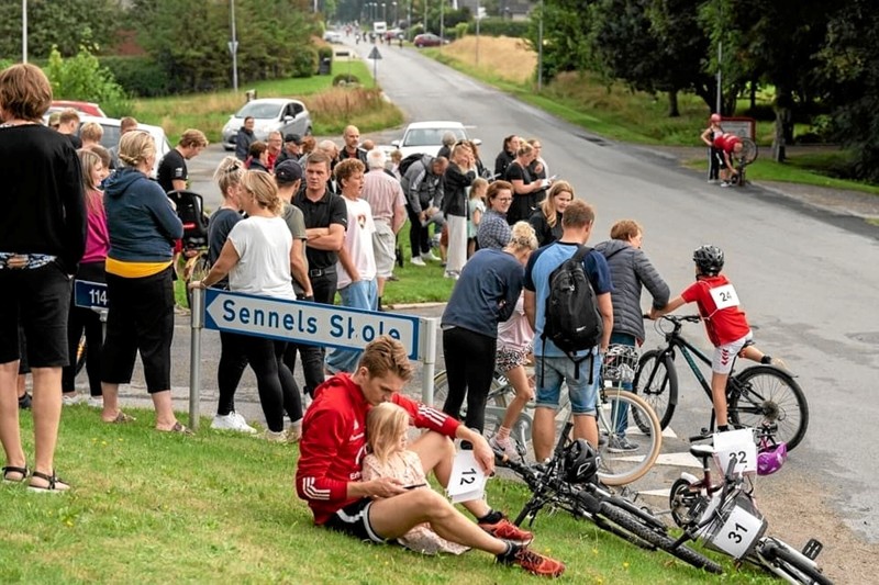 God opbakning til IF Nordthy fra Sennels og Østerild-området. Her fra cykelsponsorløbet. Privatfoto