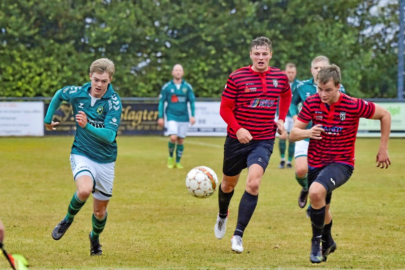 Trænerne for både HVA Sydthy og Hanstholm IF var overordnet set tilfredse efter en meget lige kamp. Foto: Ole Iversen