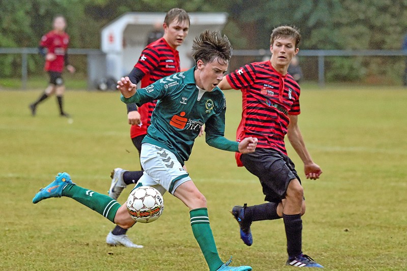 Hanstholm IF kunne trække sig sejrrigt ud af A-finalen mod HVA Sydthy. En kamp, der blev afgjort efter straffesparkskonkurrence. Foto: Ole Iversen