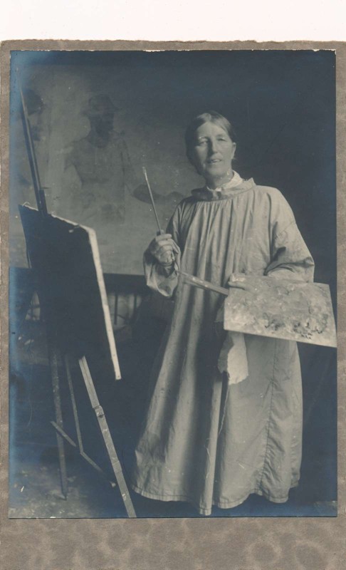 Skagens Kunstmuseers nye udstilling 15.10.2022 byder også på fotos af maleren i arbejdstøjet.