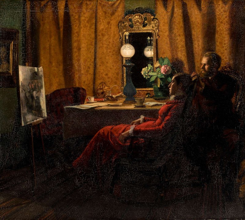 Skagens Kunstmuseers åbner en ny udstilling 15.oktober, hvor man får meget mere at vide om Anna og Michael Ancher end det malerierne fortæller. Her på værket "Anna og Michael Ancher: Dagens arbejde bedømmes. 1883".
