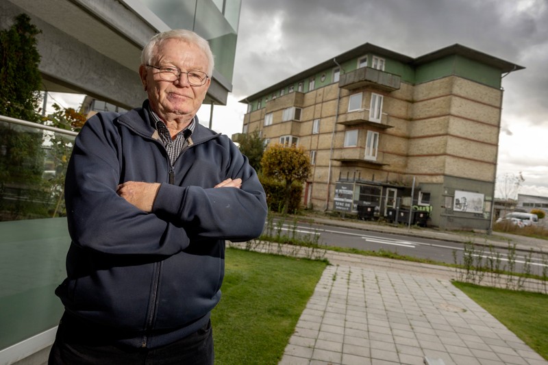 Ib Meier Christensen foreslår, at man hejser en container op i 46 meters højde, så folk kan se, hvor høj en ny skyskraber bliver.