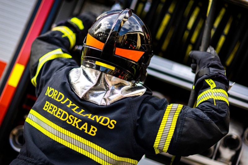 Brandfolk fra stationen i Løgstør blev alarmeret fredag eftermiddag.