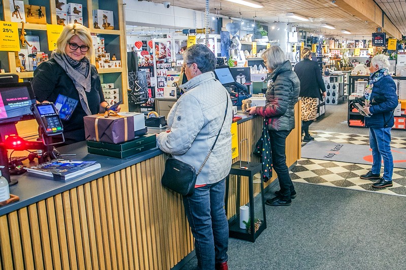 Hos Kop & Kande i Pandrup var der allerede fra morgenstunden stort rykind.
