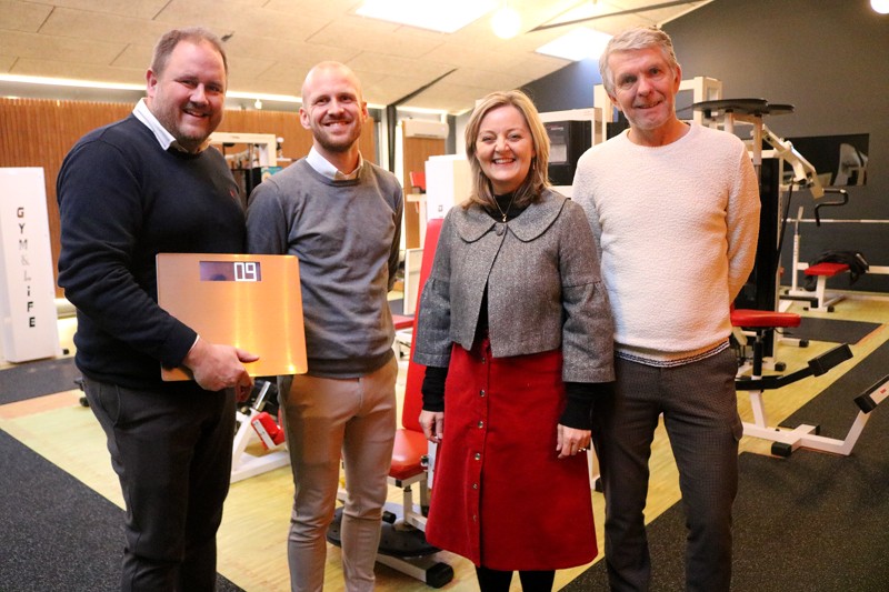 Holdet bag Sæby på Vægten, Nikolai Ronne, Mads Boelskifte, Tina Christensen og Jens Mølgaard, glæder sig til at hjælpe sæbynitterne med at smide kiloene.