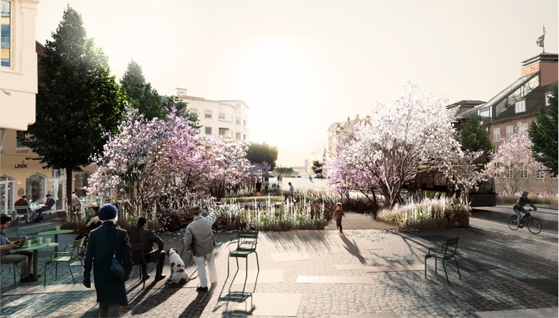 Omdannelsen sker for at skabe en sikker vej for de mange børn og unge, der fra 2025 skal færdes mellem det centrale Nørresundby og det nye Stigsborg Havnefront.