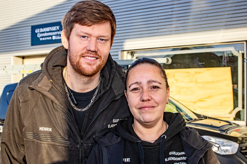 Med de nye lokaler i Østergade er der plads til vækst, fastslår Henrik og Vibeke "Fie" Gudjohnsen, der ejer Gudjohnsen Ejendomsservice.