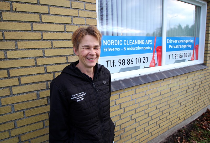 Rengøringschef Mette Sørensen fra Nordic Cleaning ApS i Dronninglund.