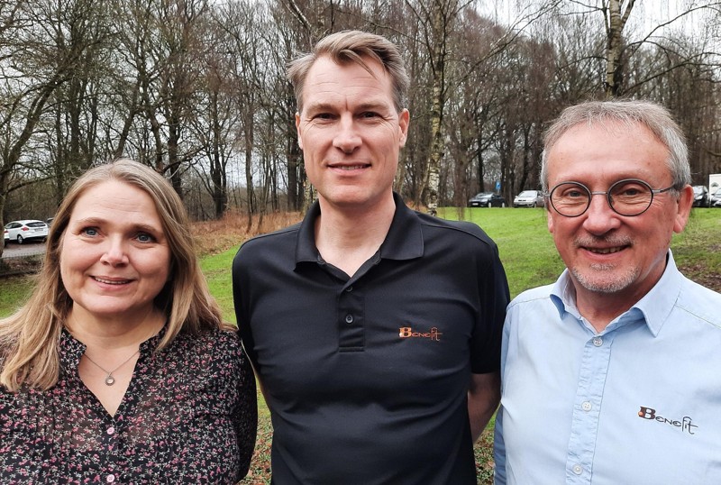 To klinikker for fysioterapi bliver til én under navnet Benefit Dit Sundhedshus. Fra venstre er det Mette Binderup, Thomas Kjems Juhl og Preben Weller.
