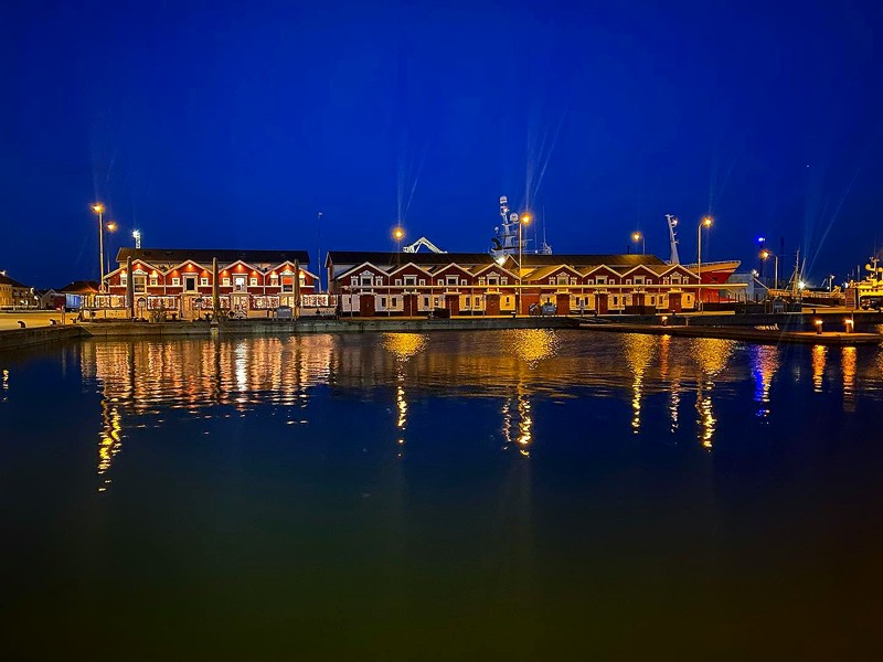 Bindesbølls fiskerhuse, hvor Skagen Fiskerestaurant er beliggende.