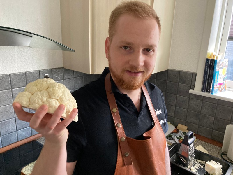 Hos Diet Heaven kan opleve Jacob Isaksens bud alternativer til kulhydrater, det kan være revet blomkål som ris.