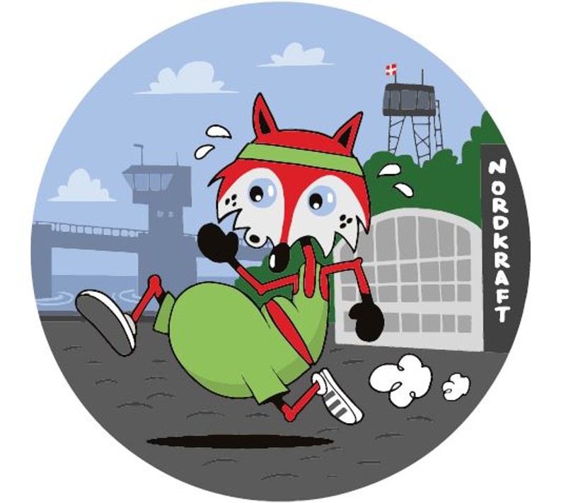 Sådan ser den nye medalje ud, som du får, når du løber over målstregen til Aalborg Halvmarathon.