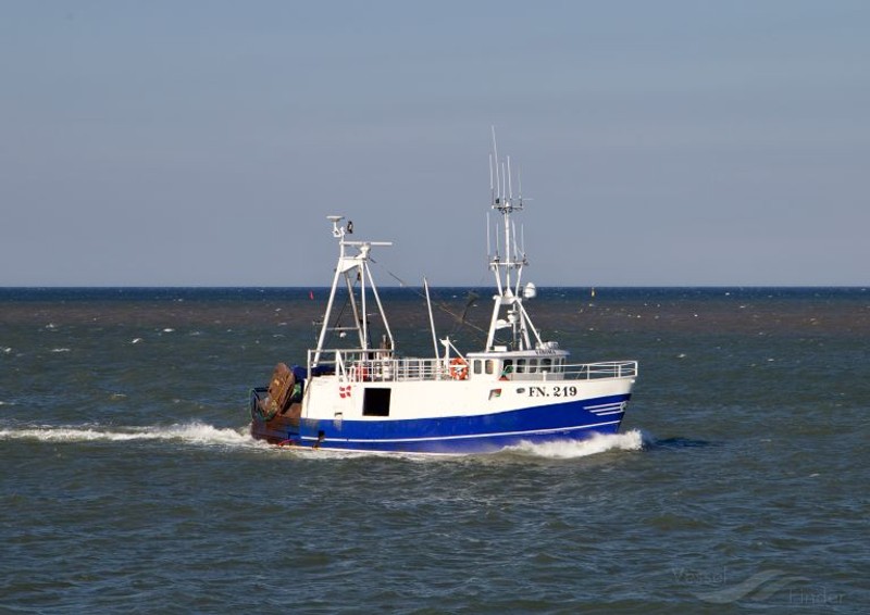 Fiskekutteren FN219 Vibima kolliderede tirsdag morgen med en pram. 