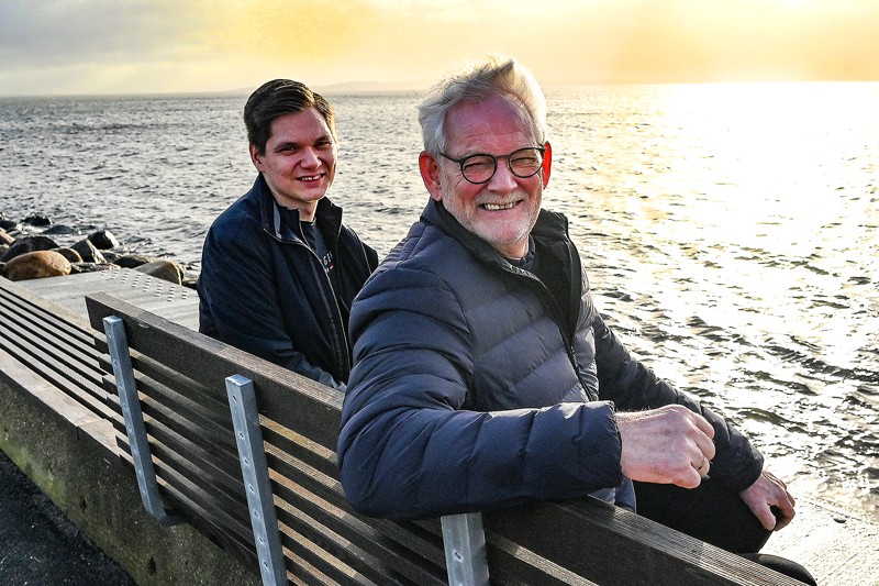 Ole Rysgaard er Kodio - kreativt bureaus nye kundeansvarlige i Danmark. I baggrunden Kodios CEO og indehaver Jógvan Andersen, Færøerne.