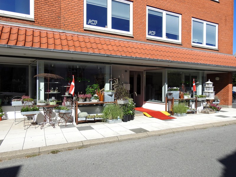 Her er det Blomster By Ovesen i Grønnegade i Brønderslev, der åbnede for et halvt års tid siden.