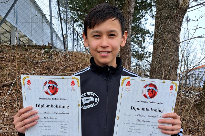 Niclas Christensen fra B.K. Orion er klubbens store håb, fortæller klubformanden Mogens Breum.
