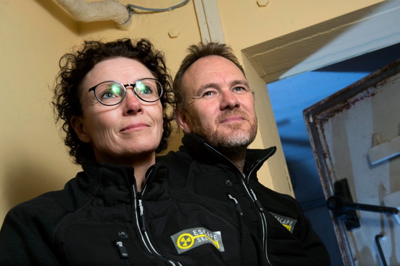 Det er Pia Larsen og Jakob Skytte, som ejer Escape Skagen.