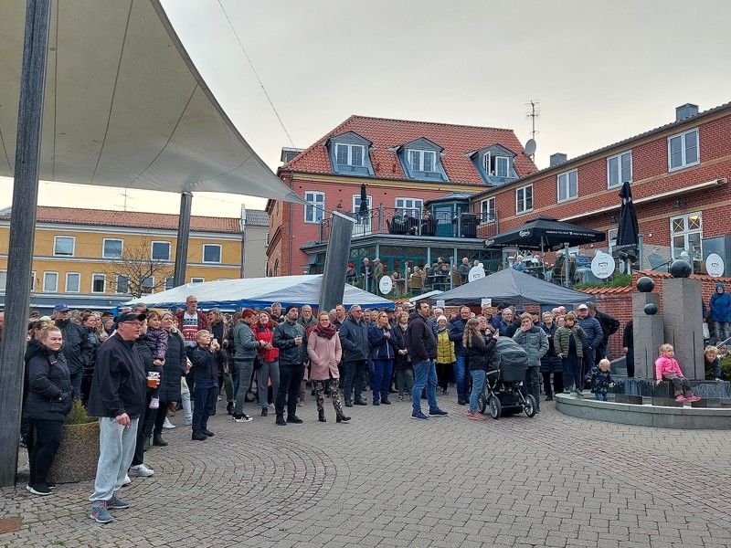 Godt 500 mennesker var på plads til koncerten, der afrundede en skøn dag i Hadsund. 