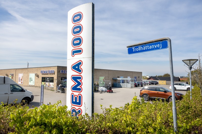 Rema 1000 på Trollhättanvej i Hjørring vil udvide butikken med 200 kvm  Hjørring 10. maj 2023.  
