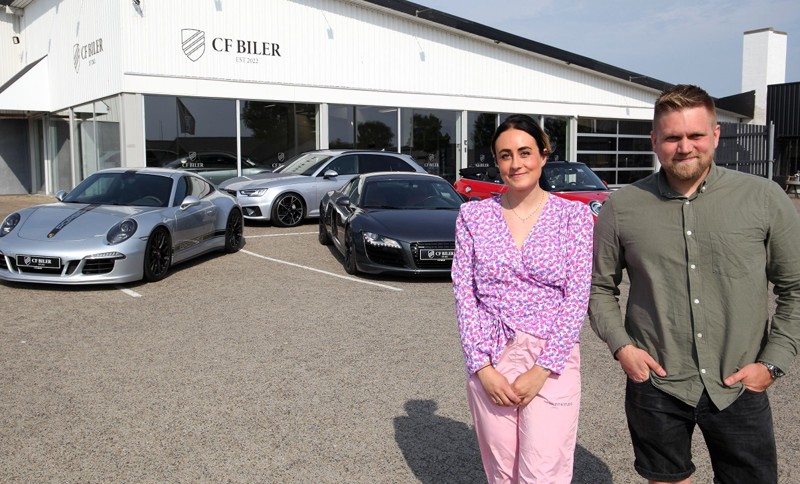 Kristina og Jonas Schou har skabt en ny og anderledes bilforretning på Knivholtvej.