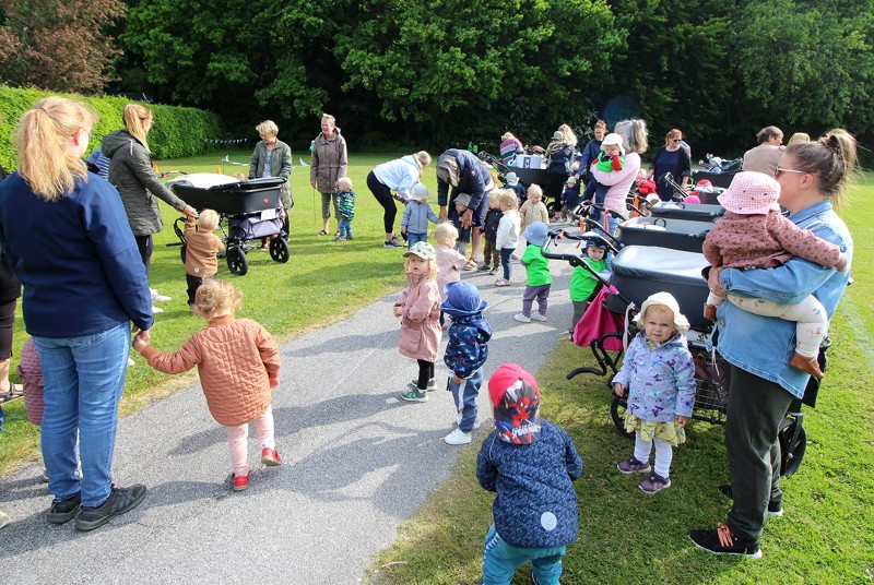 65 børn deltog, da de kommunale dagplejere i Dronninglund afviklede Royal Run.