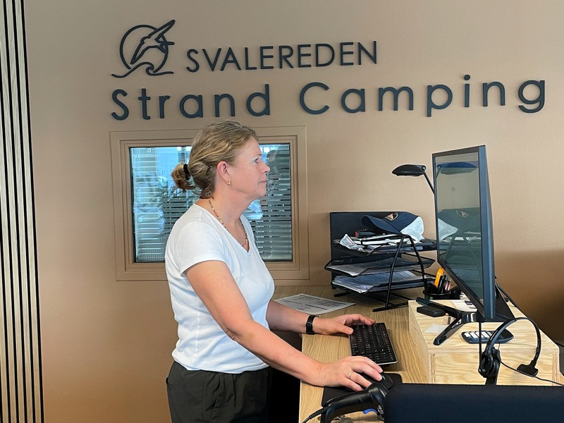 Linette Nørgaard fra Svalereden Camping ser frem til en god august måned med mange gæster.