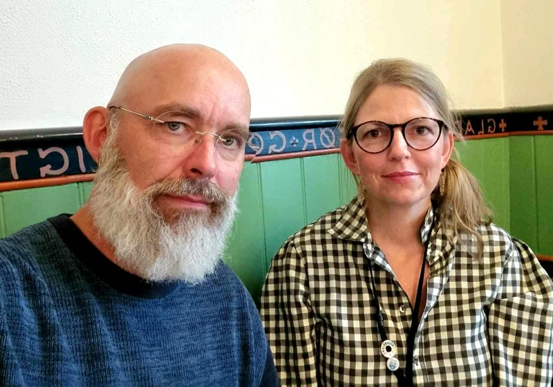 Allan Pinnerup og Mette Vested står på den nye støtteforening Rebild Kulturskoles Venner.