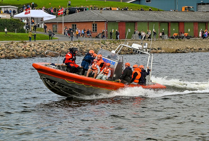 RIP-båden Sebedeje var et af de mest populære indslag ved beredskapsdagen, der var godt besøgt. 